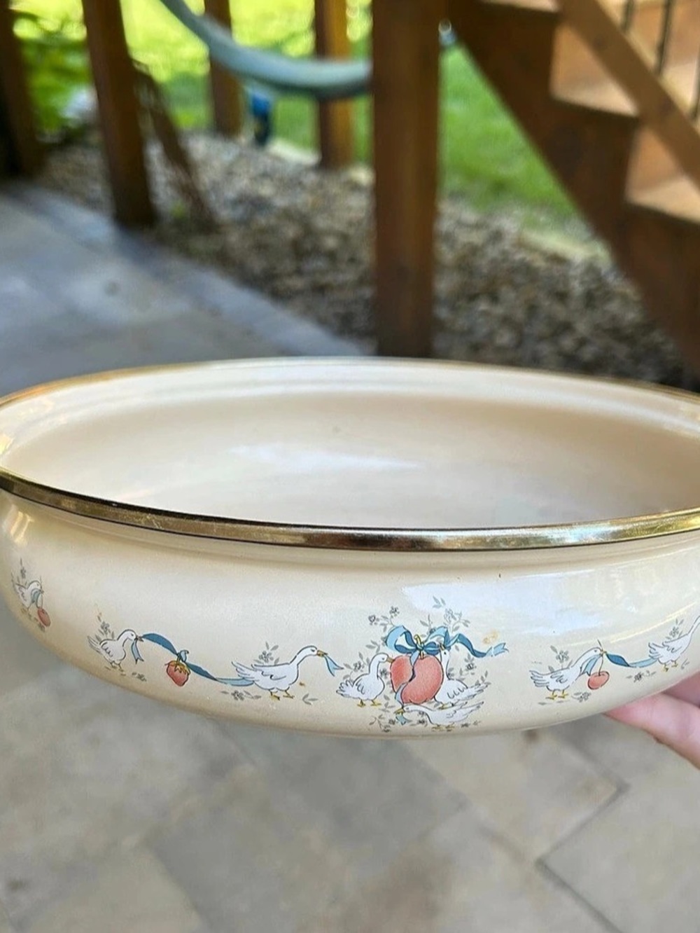 Vintage 1980’s Goose Bowl Cottage Core